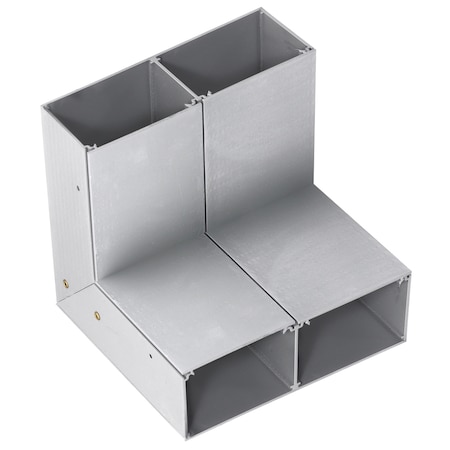 Hubbell Wiring Device-Kellems Internal Elbow Raceway, HBLALU5000 Series, 5.91 in W, 1.66 in H, 5.98 in L HBLALU5017N